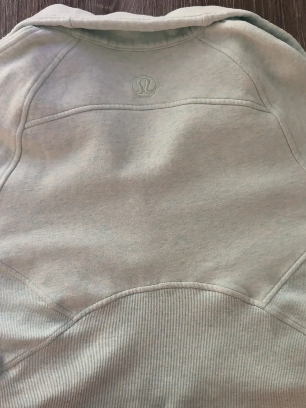 lululemon athletica Mint Green Half-Zip Scuba oversized hoodie
